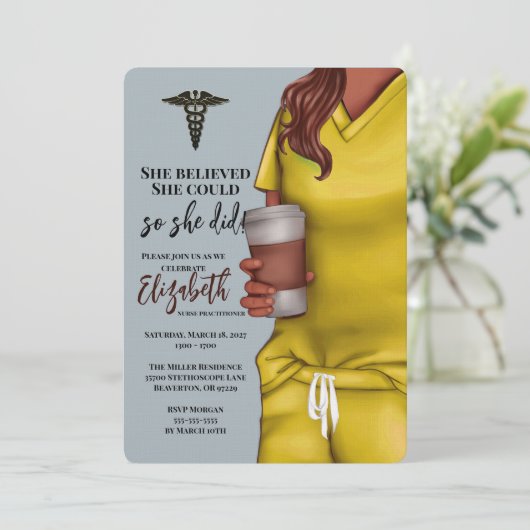 Invitation à l'obtention du diplôme de l'école de  (Debout devant)