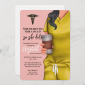 Invitation à l'obtention du diplôme de l'école de  (Devant / Derrière)