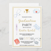 Invitation à l'obtention du diplôme de l'école de (Devant / Derrière)