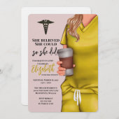 Invitation à l'obtention du diplôme de l'école de  (Devant / Derrière)