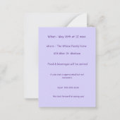 Invitation à l'obtention du diplôme de petite fill (Dos)