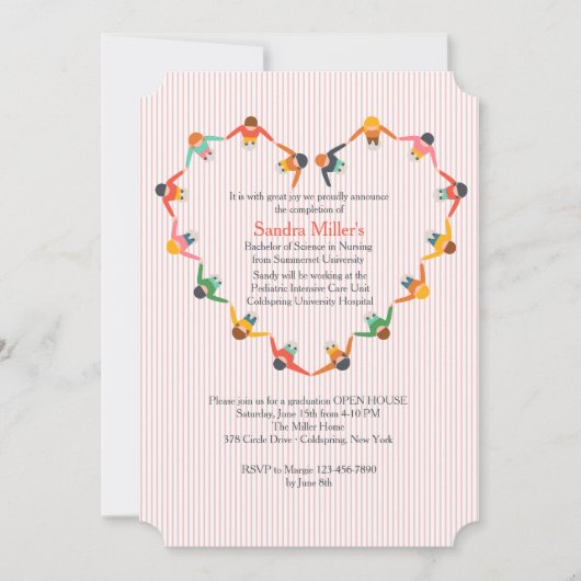 Invitation à l'obtention d'un diplôme à la main (Devant)