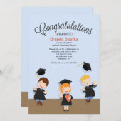 Invitation à l'obtention d'un diplôme de jeune fil (Devant / Derrière)