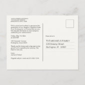 Invitation à l'obtention d'un diplôme de maternell (Dos)