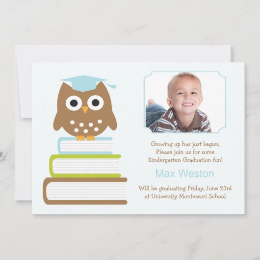 Invitation à l'obtention d'un diplôme de maternell (Devant)