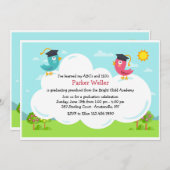 Invitation à l'obtention d'un diplôme de naissance (Devant / Derrière)