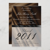 Invitation à l'obtention d'un diplôme de soie de c (Devant / Derrière)