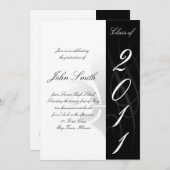 Invitation à l'obtention d'un diplôme d'études sec (Devant / Derrière)