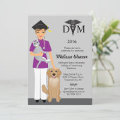 Invitation à l'obtention d'un diplôme d'études vét (Debout devant)