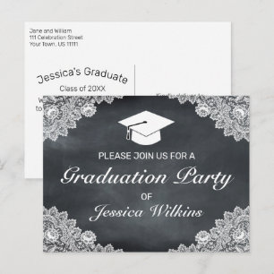 Invitation à l'obtention d'un diplôme en dentelle