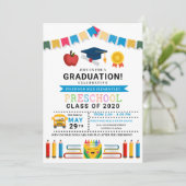 Invitation à l'obtention d'un diplôme préscolaire (Debout devant)