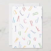 Invitation à l'obtention d'un diplôme préscolaire (Dos)