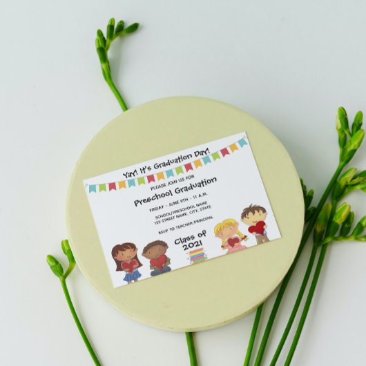 Invitation à l'obtention d'un diplôme préscolaire