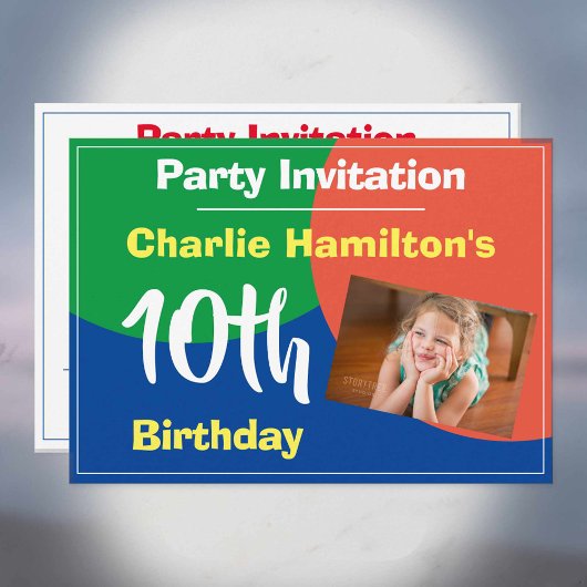 Invitation à l'occasion du 10e anniversaire avec p