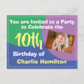 Invitation à l'occasion du 10e anniversaire avec p (Devant)