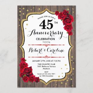 Invitation à l'occasion du 45e anniversaire de la 