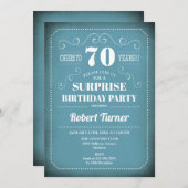 Invitation à l'occasion du 70e anniversaire de Sur (Devant / Derrière)