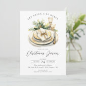 Invitation à l'occasion du dîner de Noël (Debout devant)