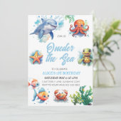 Invitation A L'OEIL De La Mer 1Er Anniversaire Sous La Mer (Debout devant)