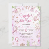 Invitation A L'OEIL De La Mer 1Er Anniversaire Sous La Mer (Devant)