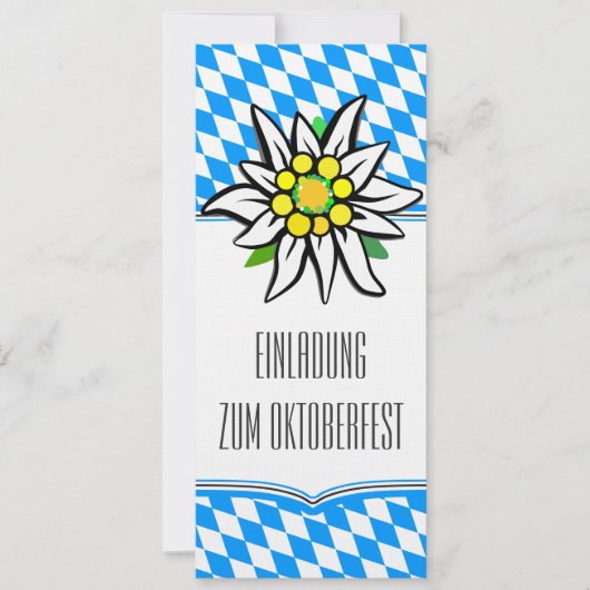 Invitation à l'Oktoberfest (Devant)