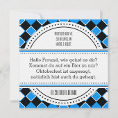 Invitation à l'Oktoberfest (Dos)