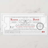 Invitation à longueur de thé de la carte unique de (Devant / Derrière)