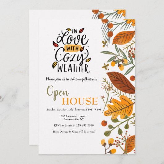 Invitation à l'Open House (Devant / Derrière)