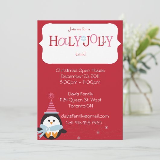 Invitation à l'Open House de Noël (Debout devant)