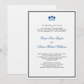 Invitation à l'orchidée bleue (Devant / Derrière)