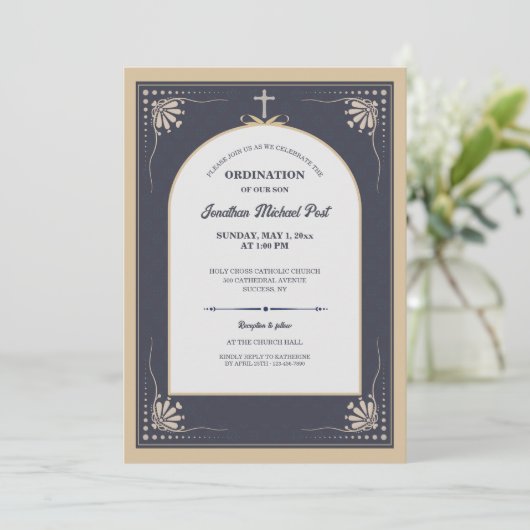 Invitation à l'ordination d'un prêtre (Debout devant)