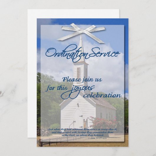 Invitation à l'organisation (Devant / Derrière)