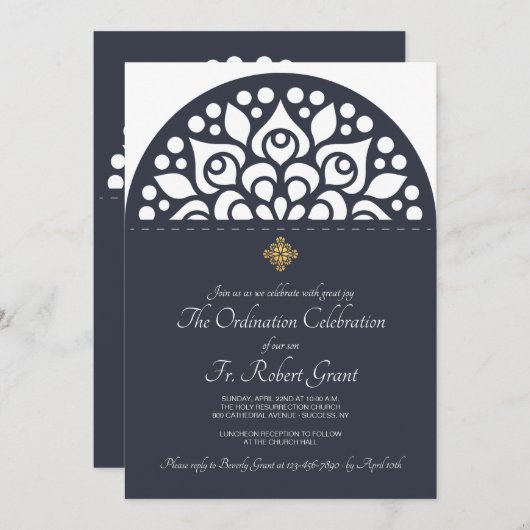 Invitation à l'organisation religieuse de l'arc (Devant / Derrière)