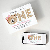 Invitation à l'ours de la fille