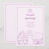 invitation à l'ouverture de la boulangerie (Devant / Derrière)