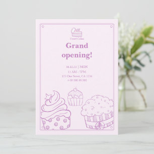 invitation à l'ouverture de la boulangerie