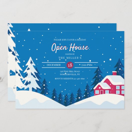 Invitation à l'ouverture d'hiver (Devant / Derrière)