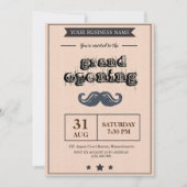 Invitation à l'ouverture du salon Barber Shop (Devant)