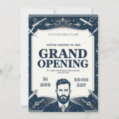 Invitation à l'ouverture du salon Barber Shop (Devant)