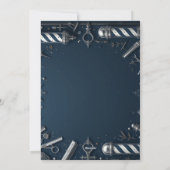 Invitation à l'ouverture du salon Barber Shop (Dos)