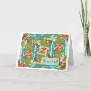 Invitation à l'ouverture d'un salon d'art, art Abs