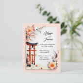 Invitation A Love Blossoming Under the Cherry Trees (Debout devant)