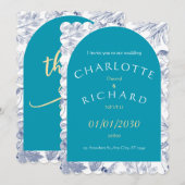 Invitation A Love Story Begins – Our Wedding Day (Devant / Derrière)