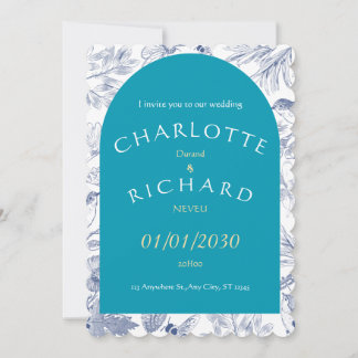 Invitation A Love Story Begins – Our Wedding Day