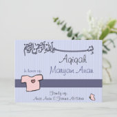 Invitation à l'qiqa islamique - célébration du béb (Debout devant)