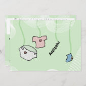 Invitation à l'qiqa islamique - célébration du béb (Devant / Derrière)