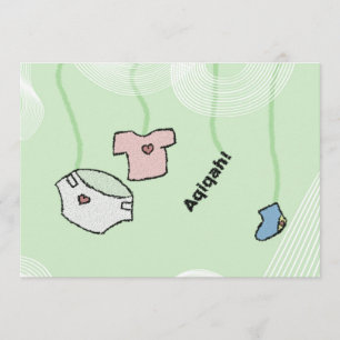 Invitation à l'qiqa islamique - célébration du béb