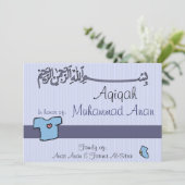 Invitation à l'qiqa islamique - célébration du béb (Debout devant)