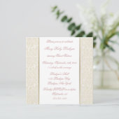 Invitation à l'Sweet sixteen ivoire et or (Debout devant)