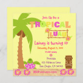 Invitation à Luau (Devant / Derrière)